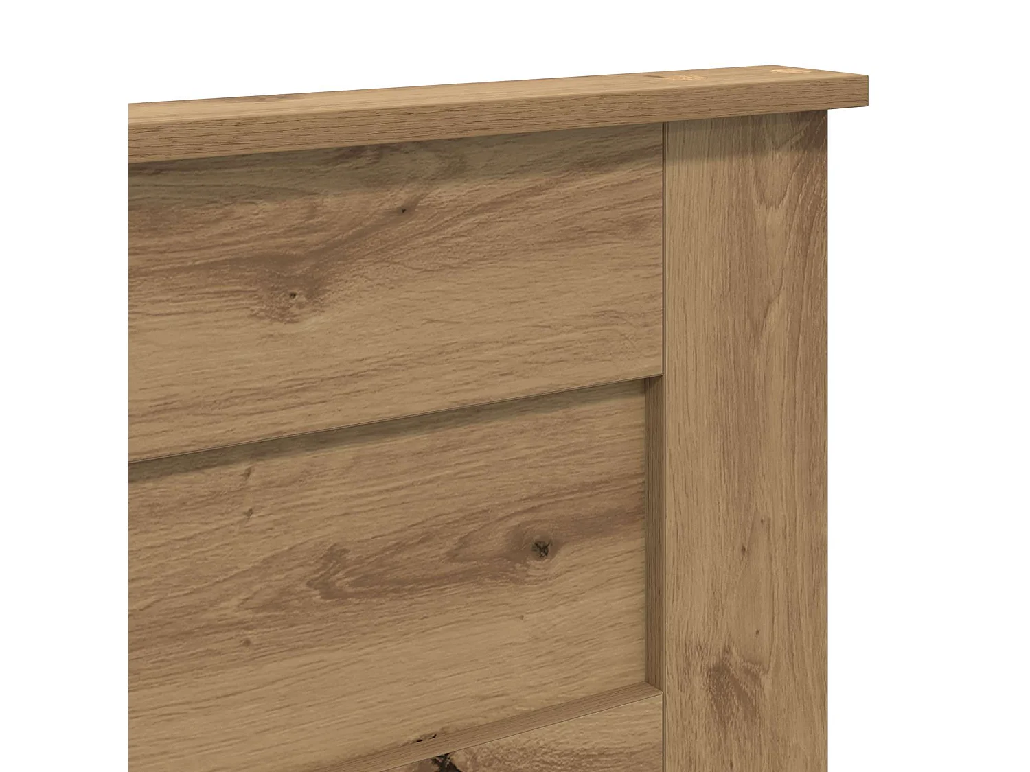 Cabecero de tablero de madera de ingeniería roble artisan