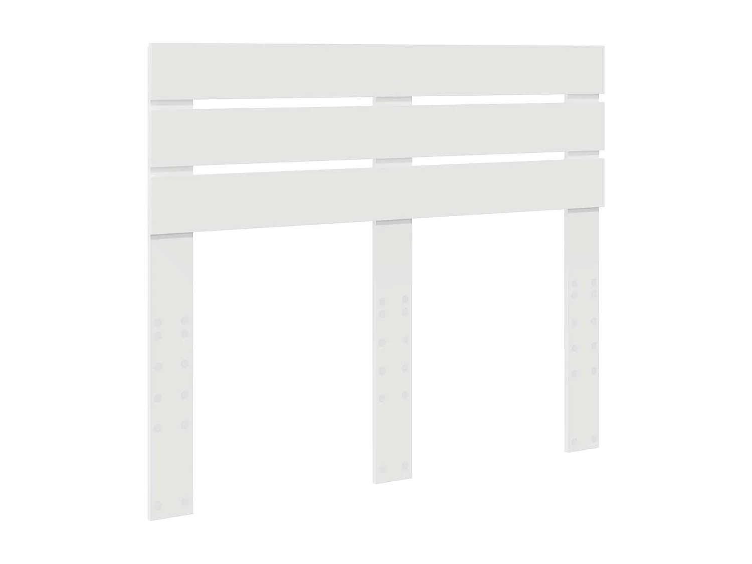 Tête de lit Blanc Bois d'ingénierie