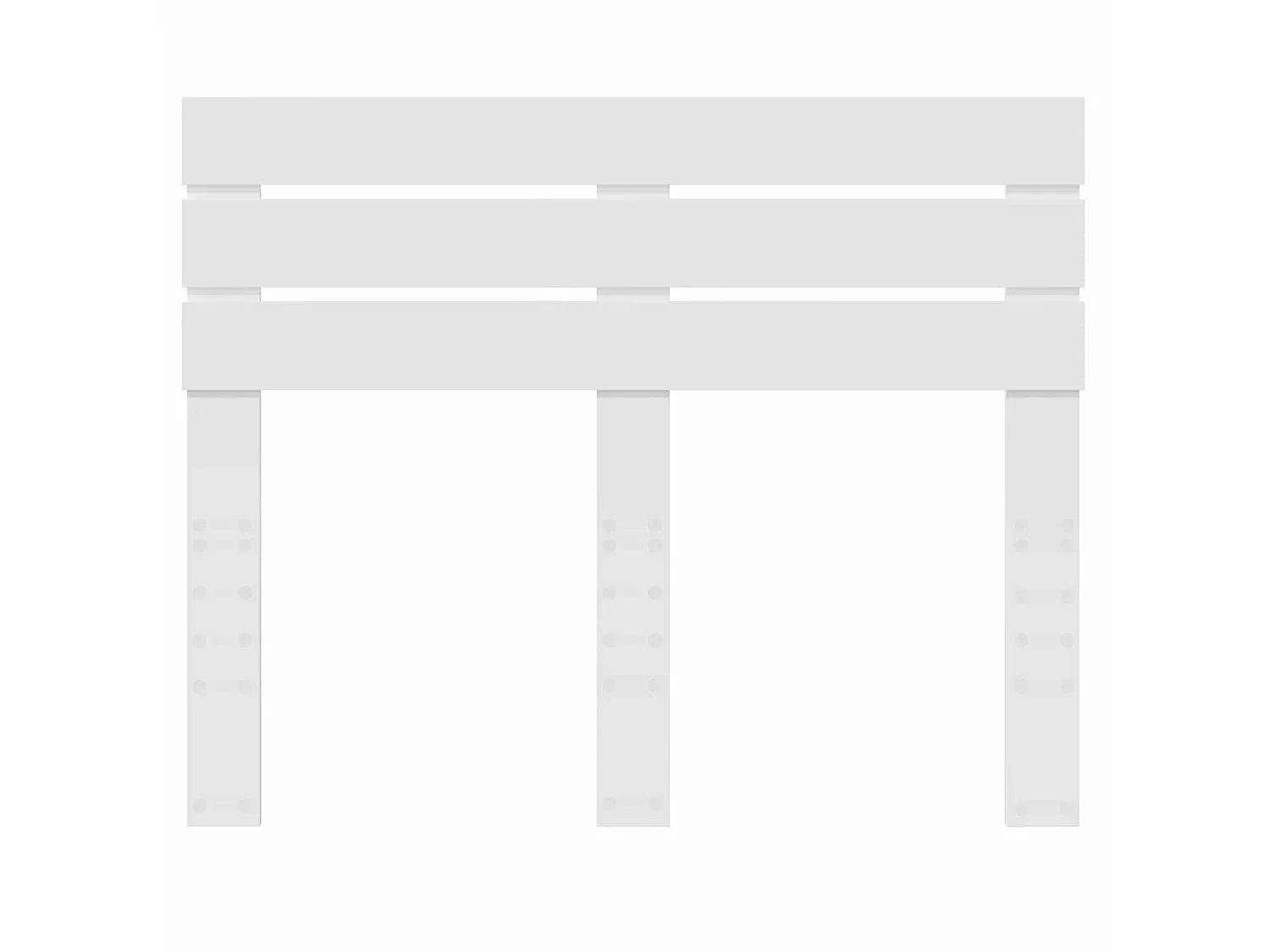 Tête de lit blanc en panneau de bois