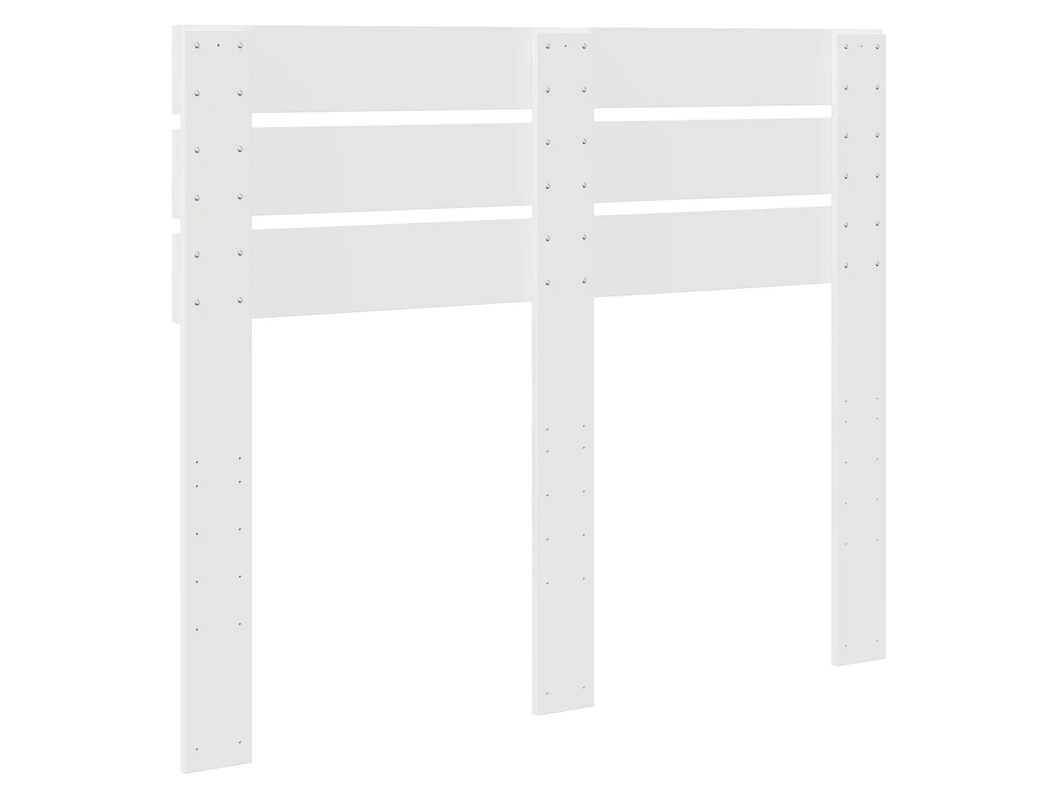 Tête de lit blanc en panneau de bois