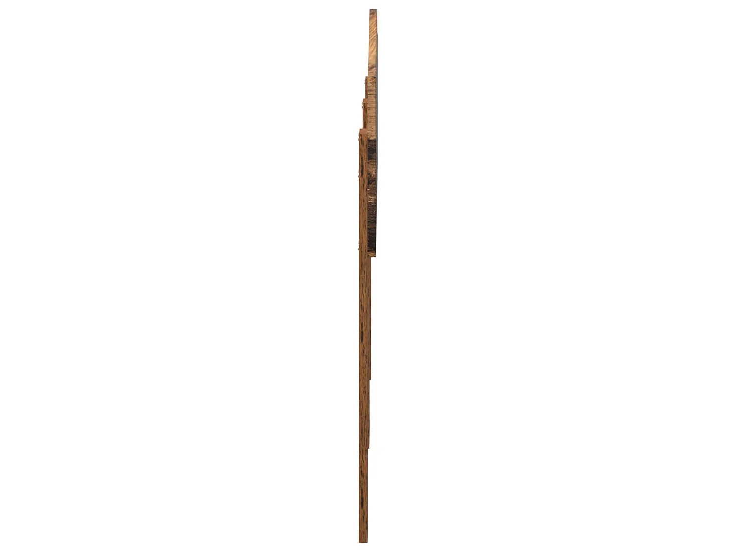Cabecero de madera vieja con tablero de madera