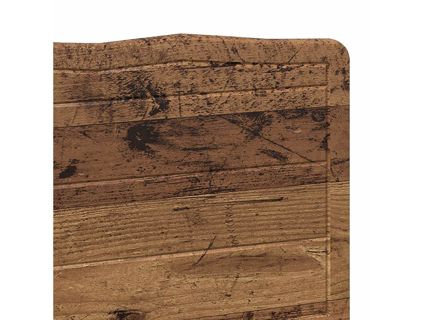 Cabecero de madera vieja con tablero de madera