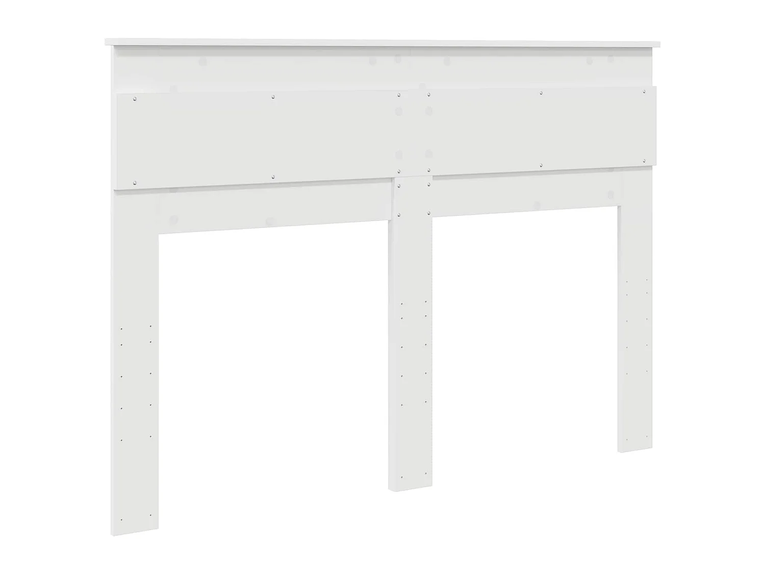 Tête de lit blanche en panneau de bois, pour la chambre