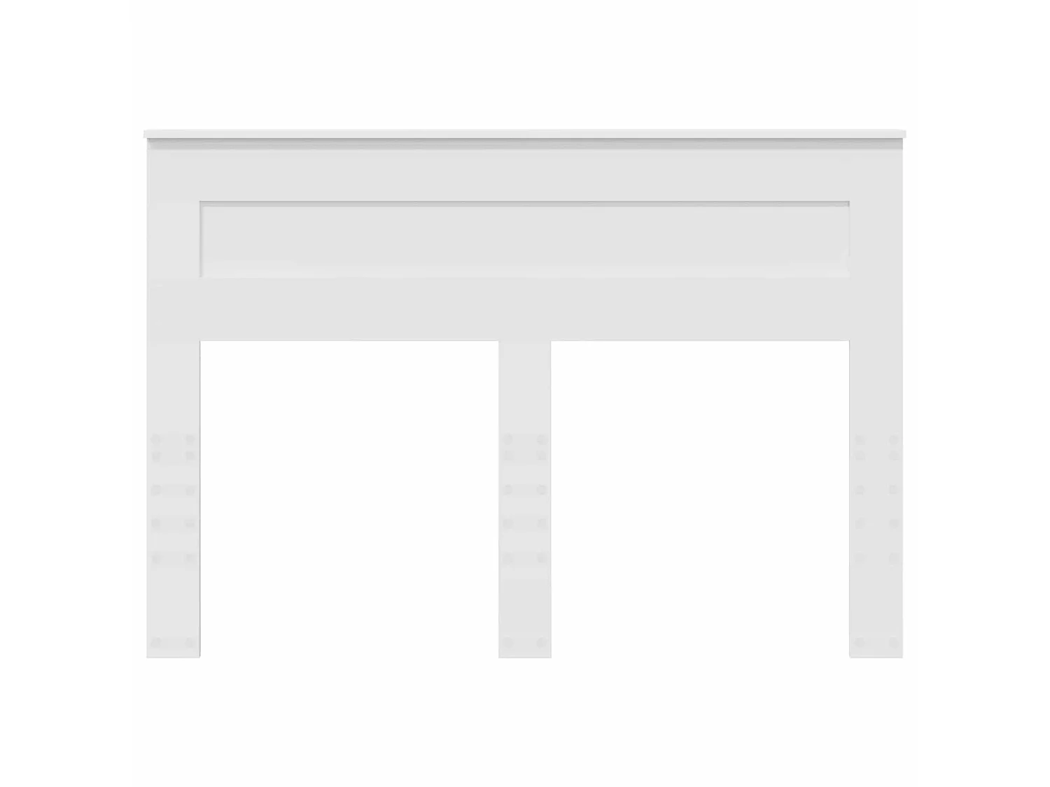 Tête de lit blanche en panneau de bois, pour la chambre