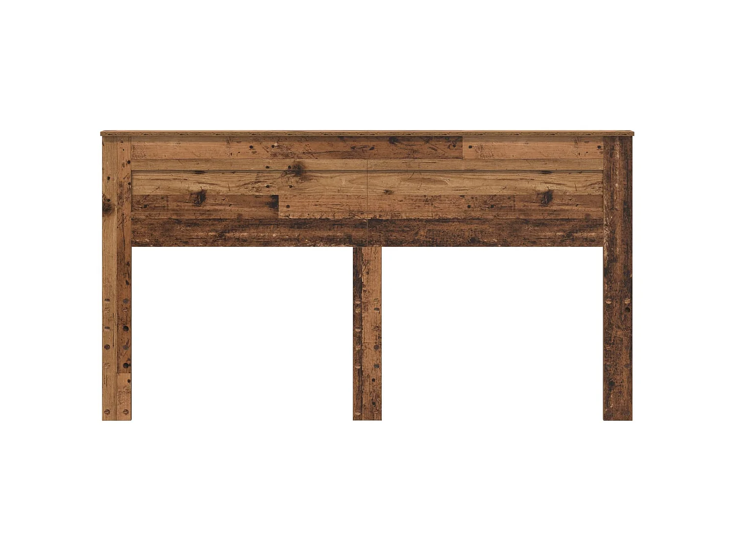 Cabecero de madera vieja con tablero de madera