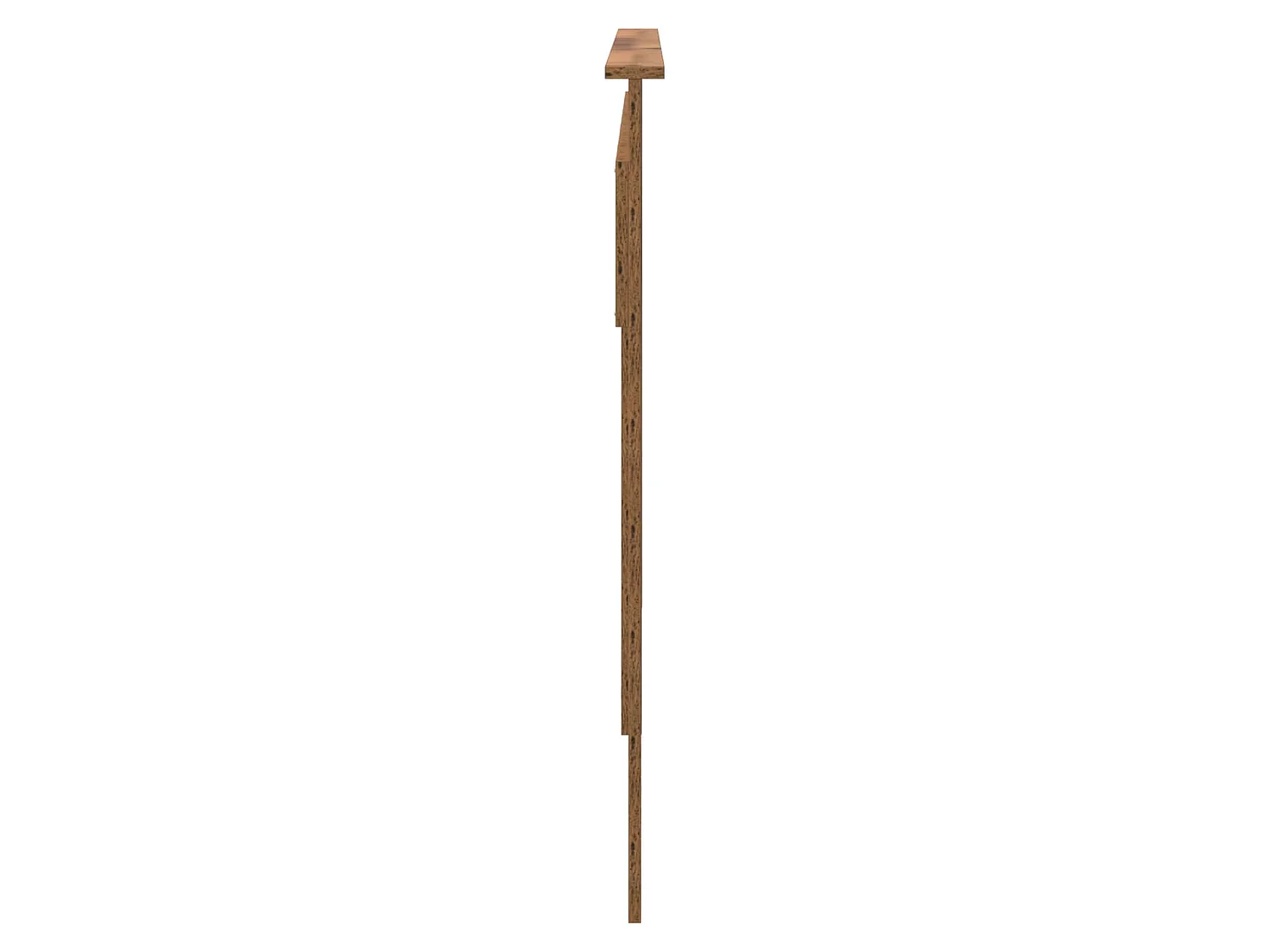 Cabecero de madera vieja con tablero de madera