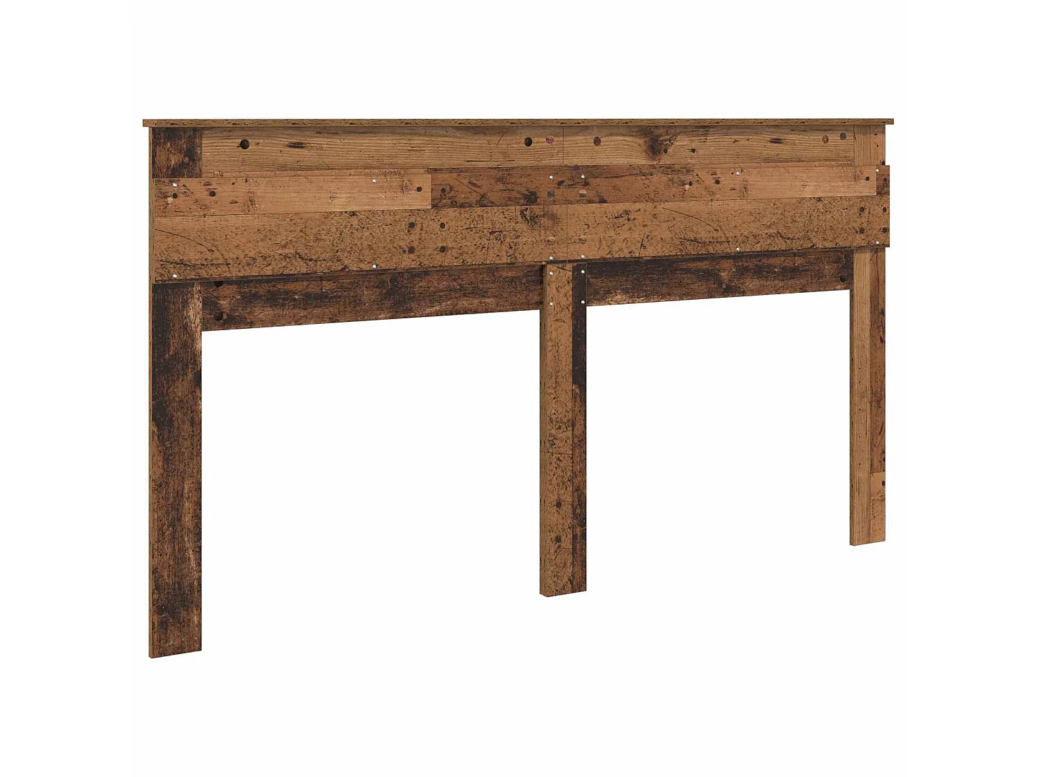 Cabecero de madera vieja con tablero de madera