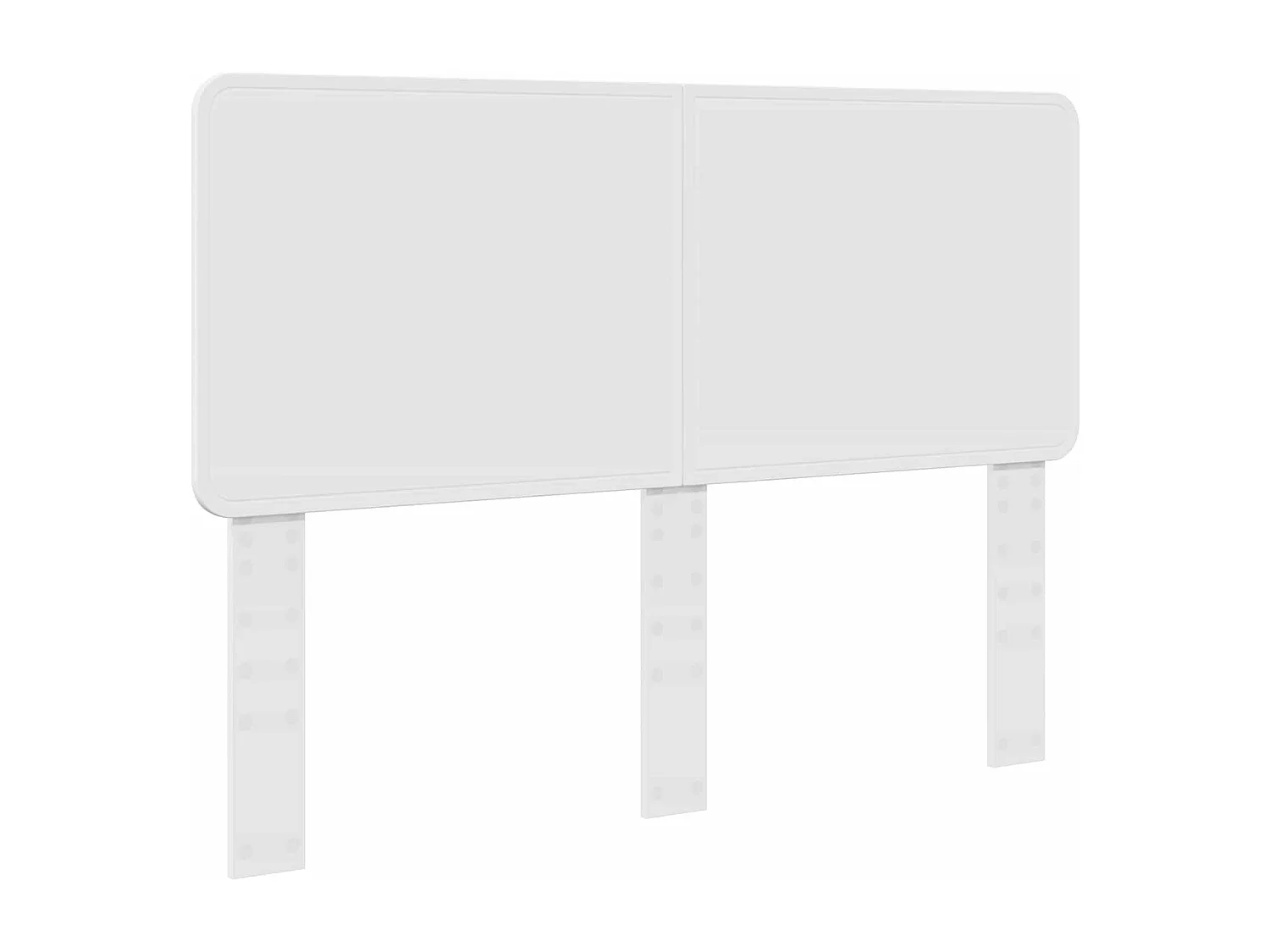 Tête de lit Blanc Bois d'ingénierie