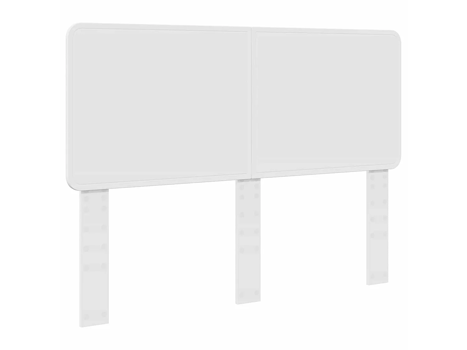 Tête de lit blanc en panneau de bois