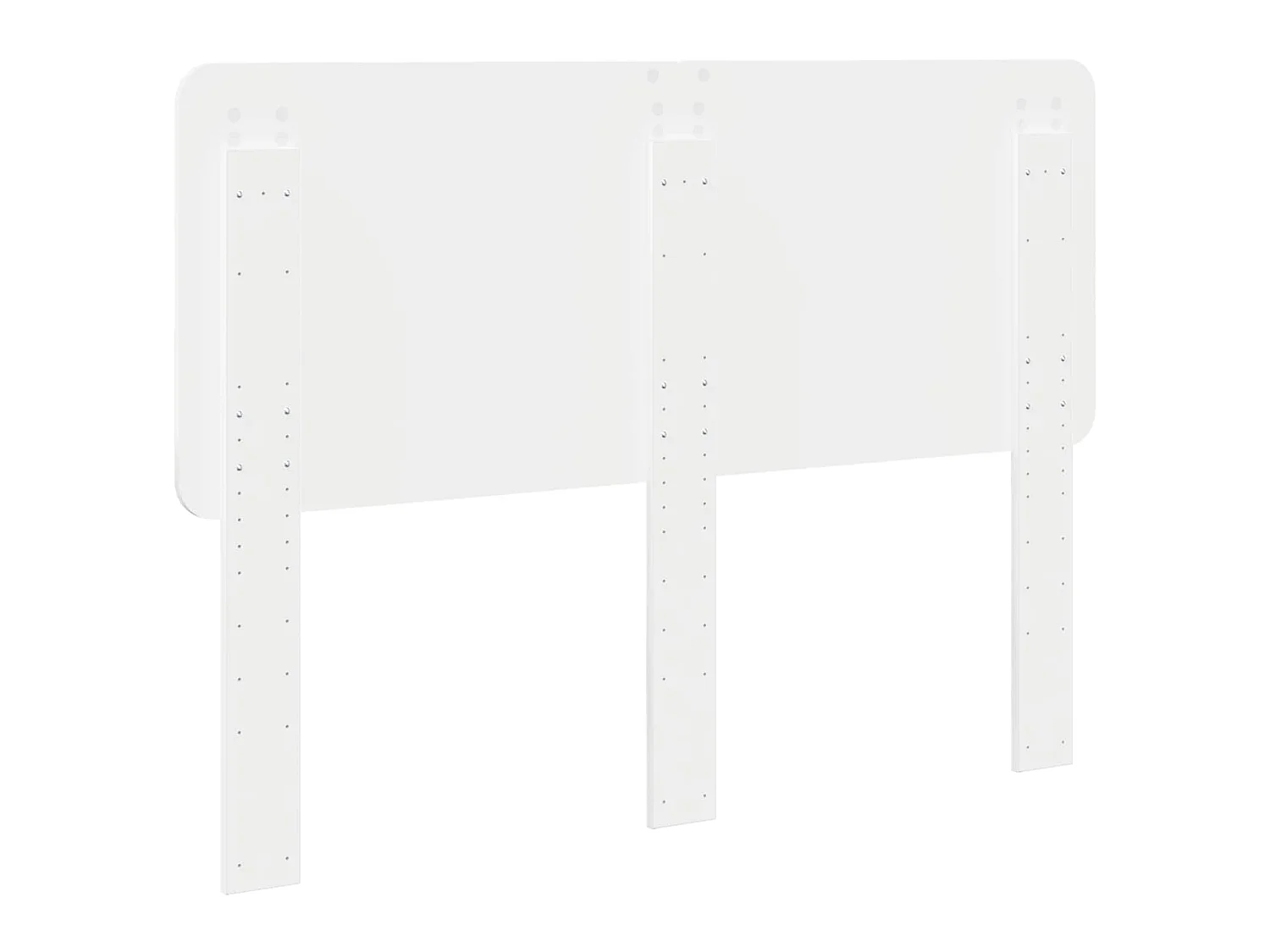Tête de lit blanc en panneau de bois