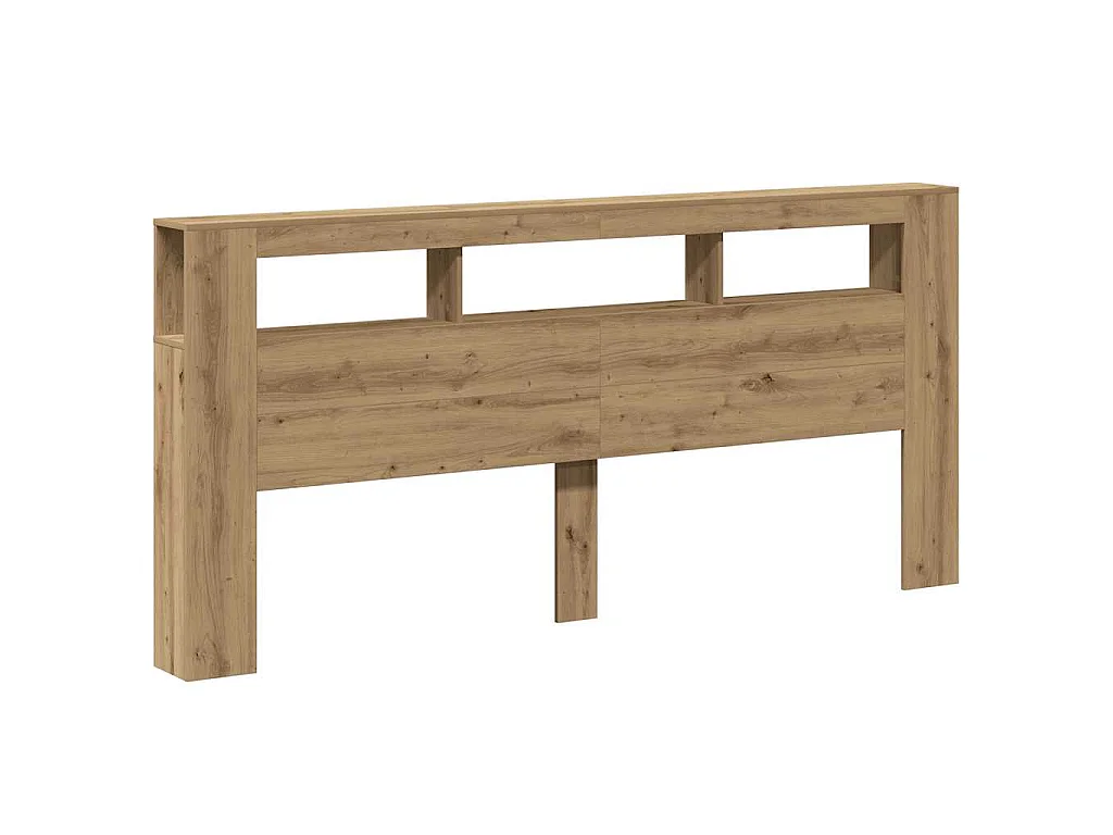 Tête de lit LED chêne artisanal 220 x 18,5 x 103,5 cm