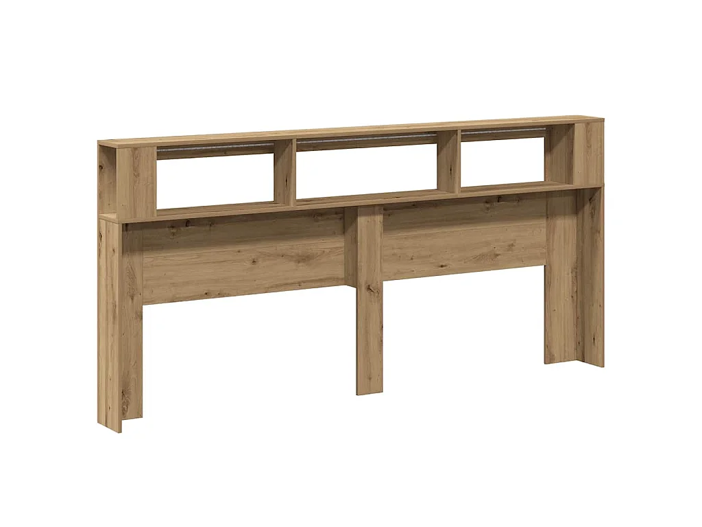 Tête de lit LED chêne artisanal 220 x 18,5 x 103,5 cm
