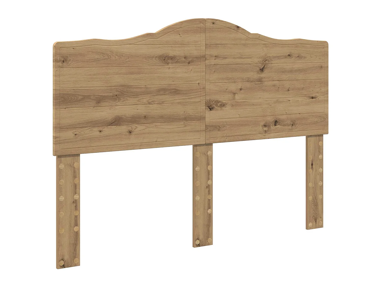 Cabecero de tablero de madera de ingeniería roble artisan