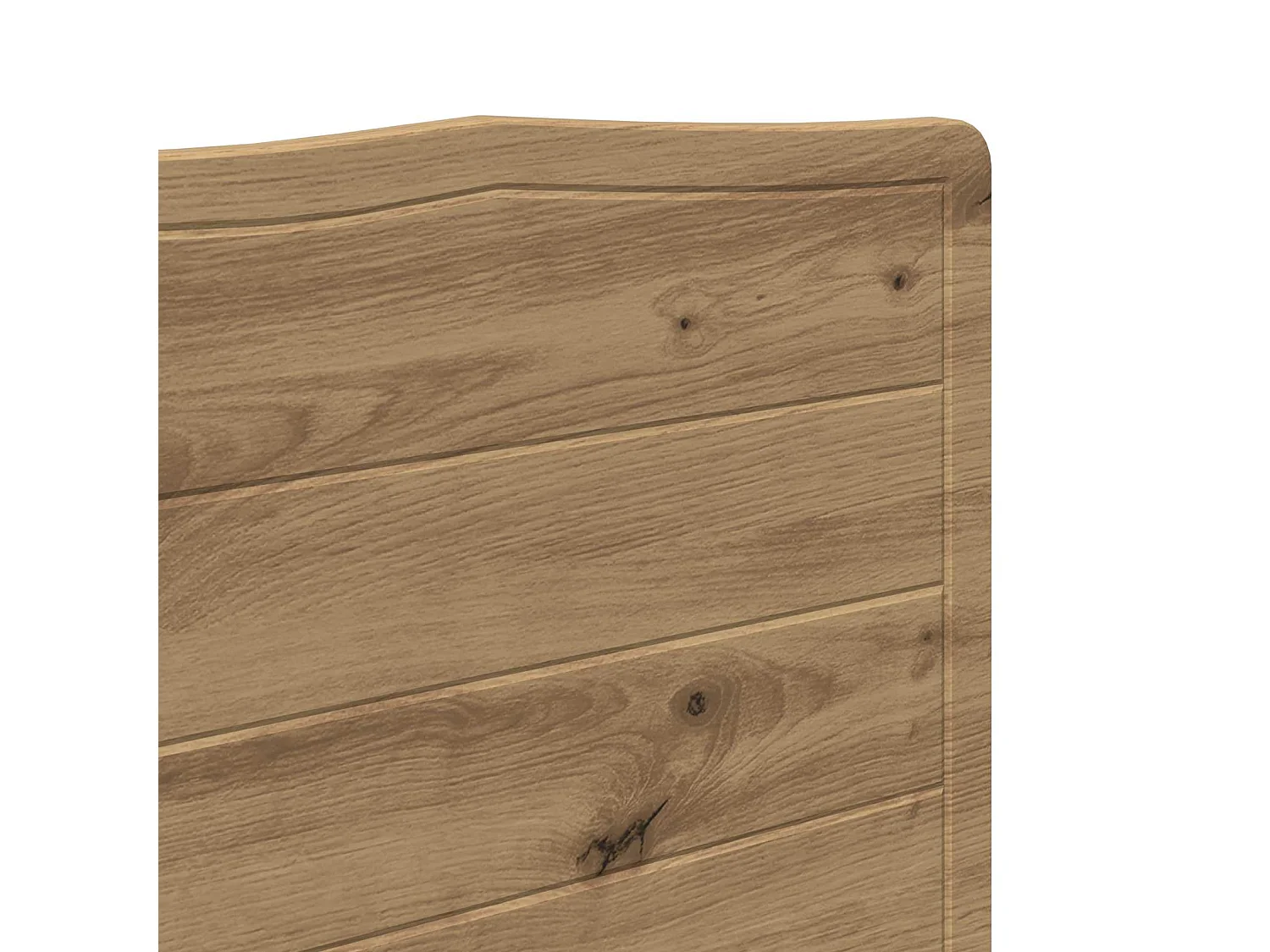 Cabecero de tablero de madera de ingeniería roble artisan