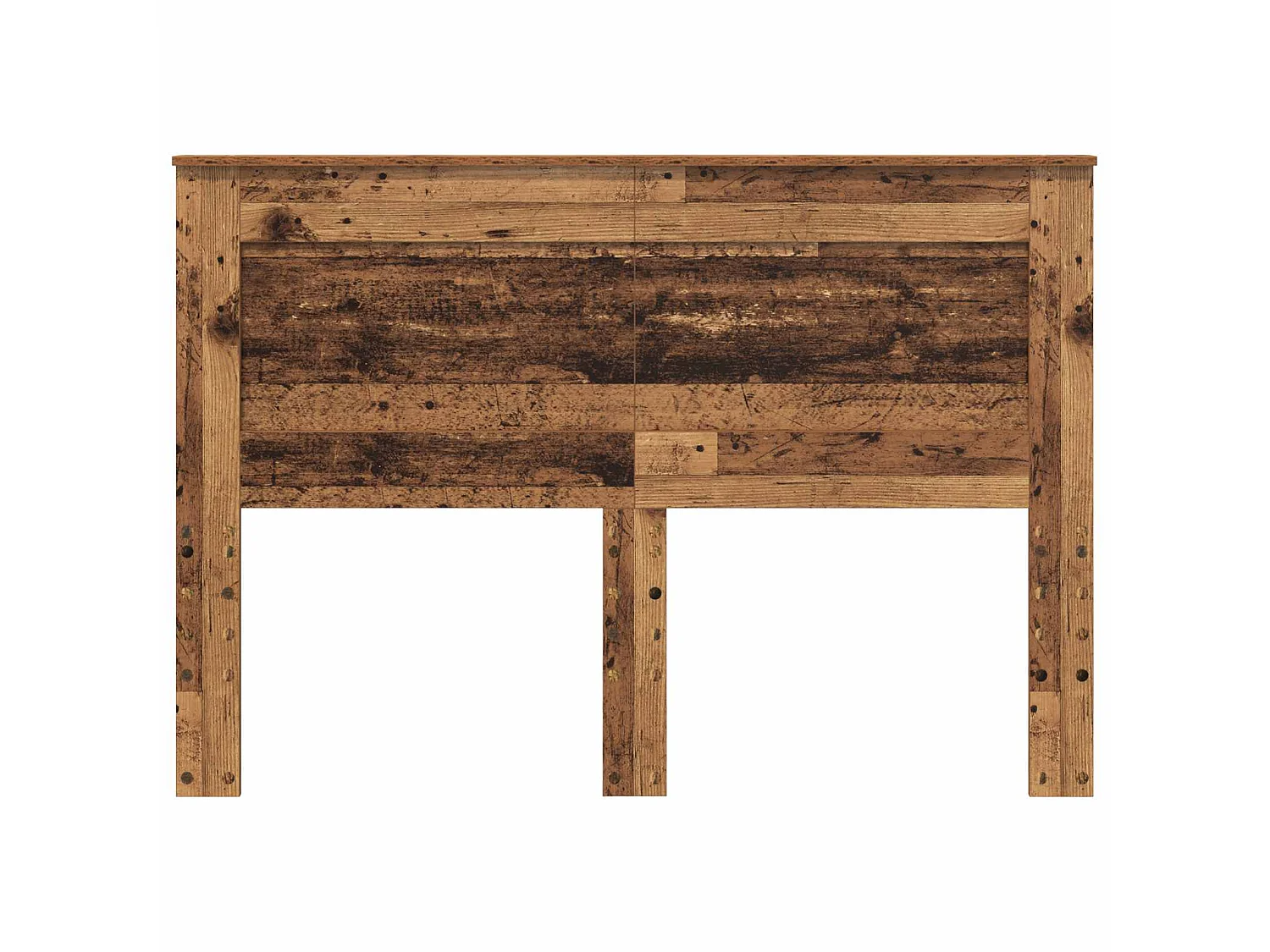 Cabecero de madera vieja con tablero de madera