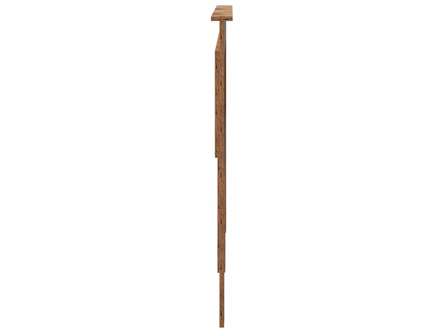 Cabecero de madera vieja con tablero de madera