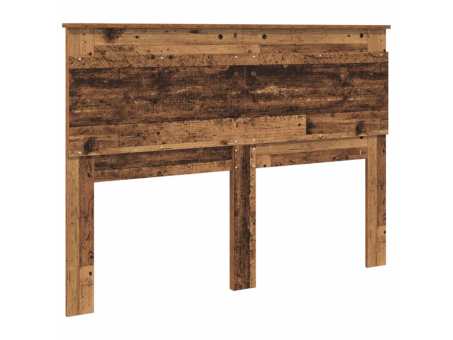 Cabecero de madera vieja con tablero de madera