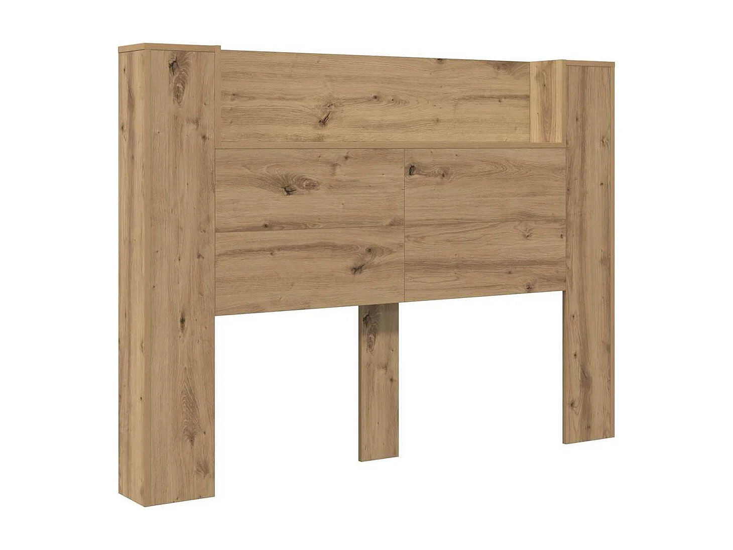 Tête de lit avec étagère Chêne artisanal 140 x 17 x 104,5 cm