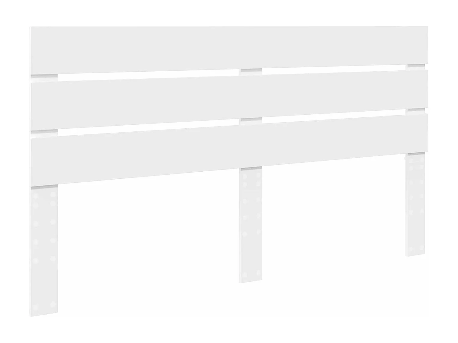 Tête de lit Blanc Bois d'ingénierie