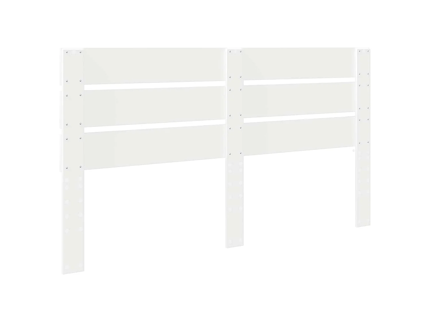 Tête de lit blanc en panneau de bois