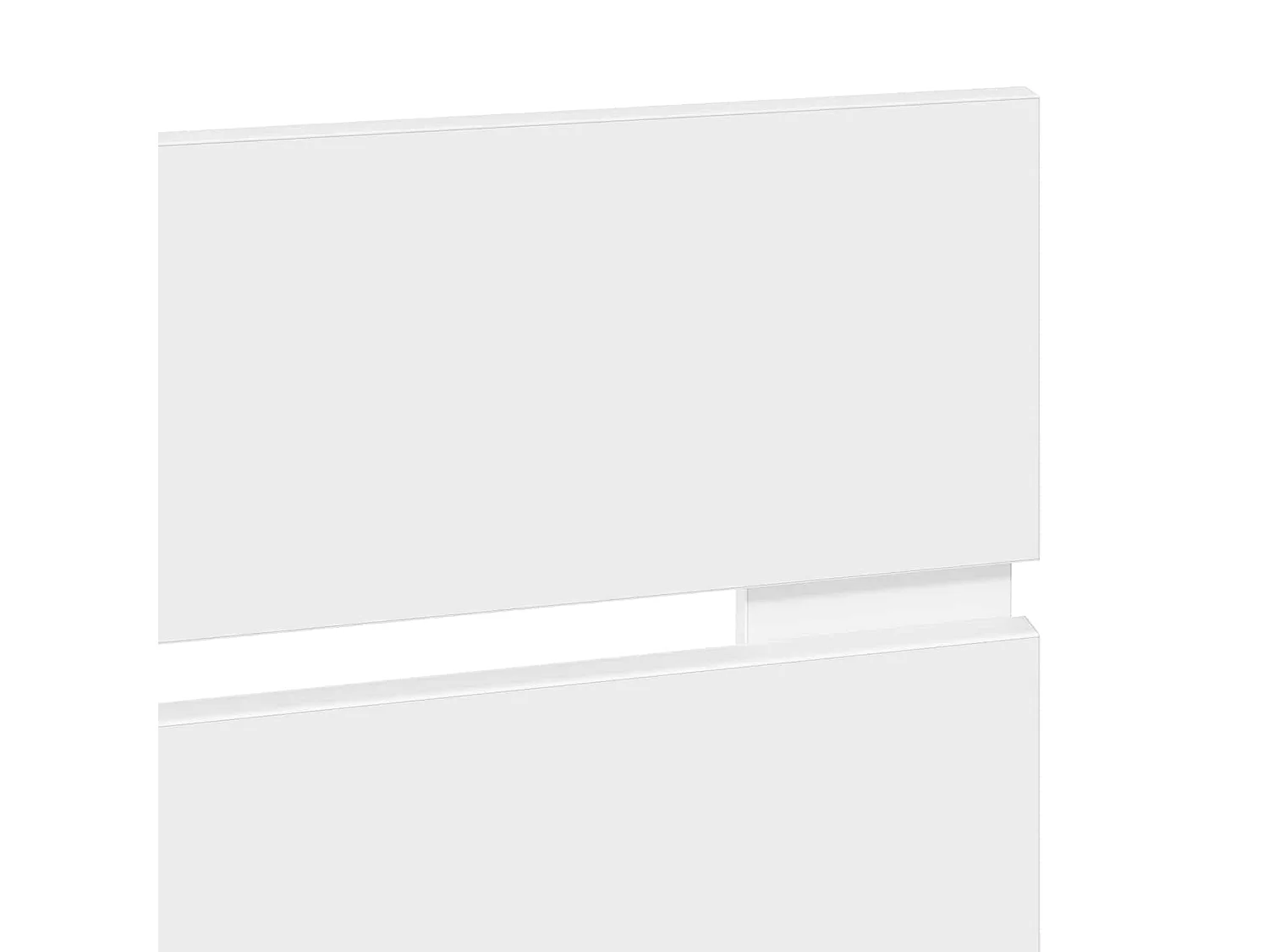 Tête de lit blanc en panneau de bois