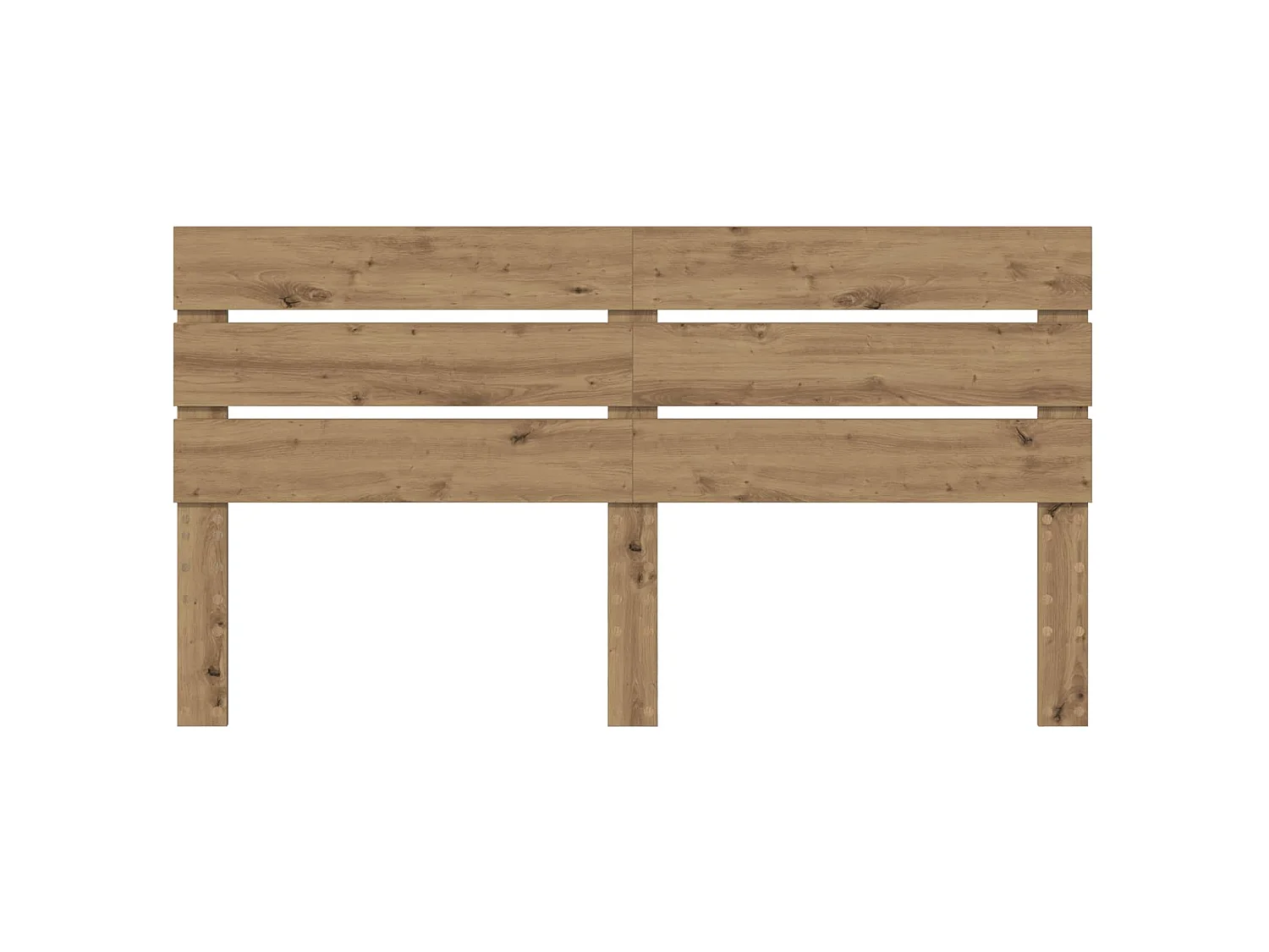 Cabecero de tablero de madera de ingeniería roble artisan