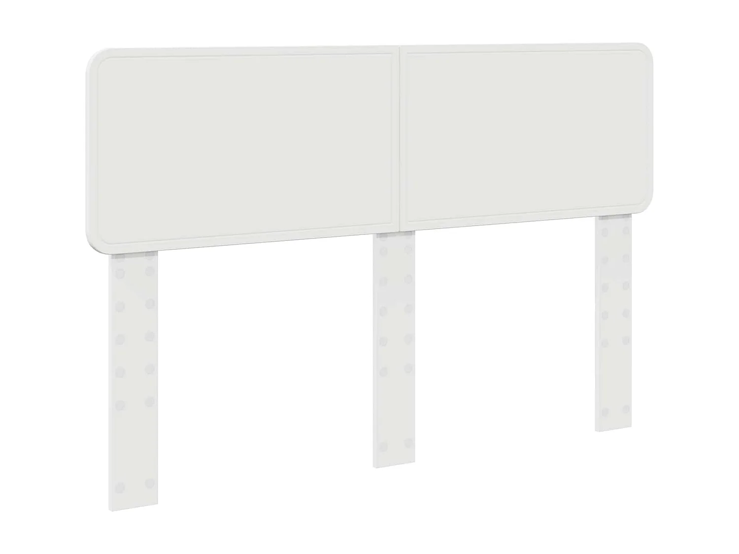 Tête de lit Blanc Bois d'ingénierie
