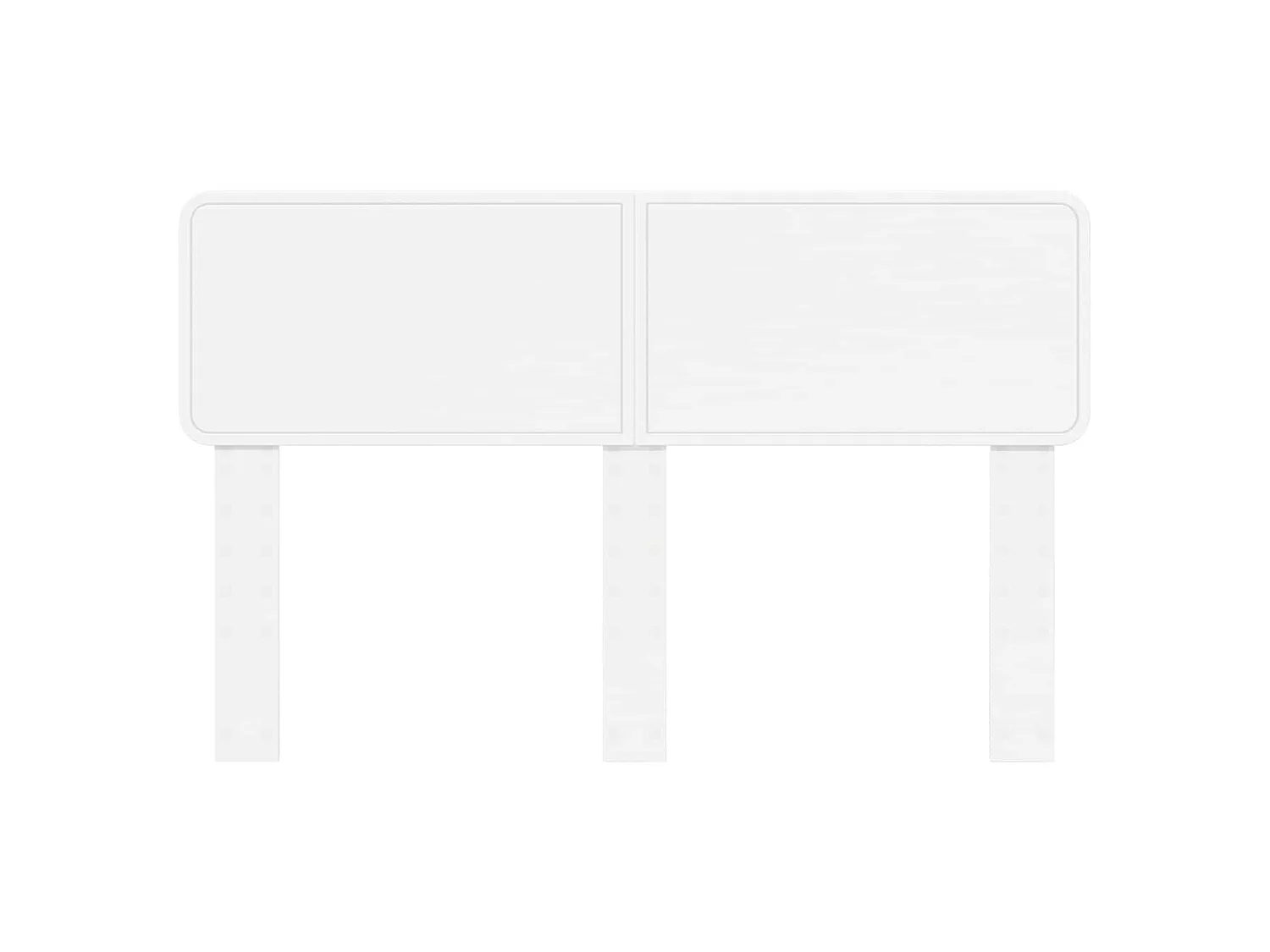 Tête de lit blanc en panneau de bois