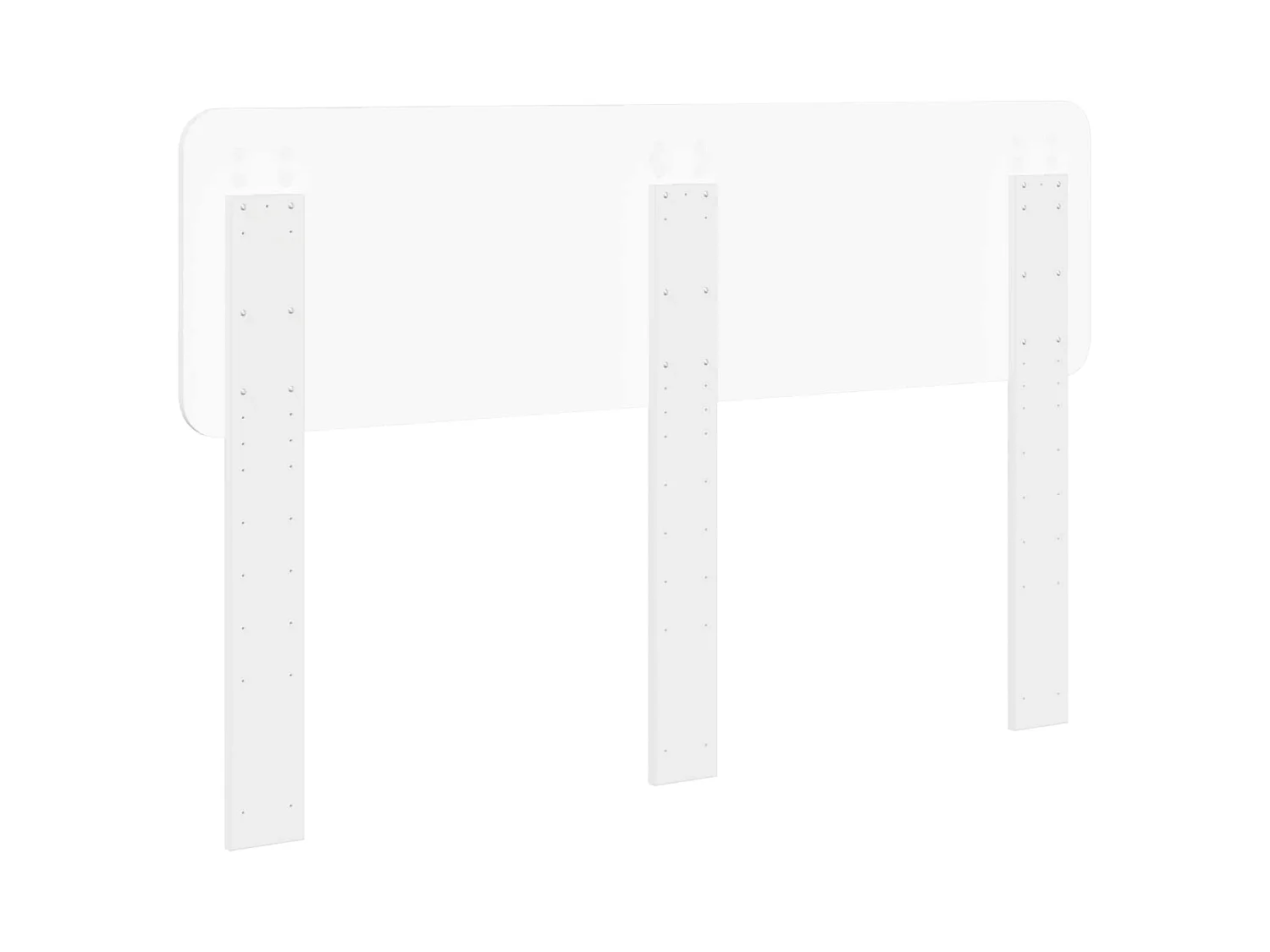Tête de lit blanc en panneau de bois