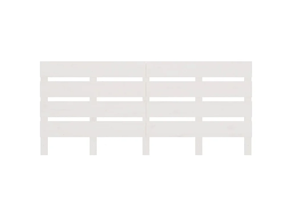 Cabecero de cama de madera maciza de pino 140 × 3 × 80 cm