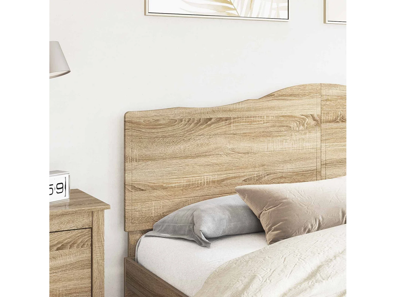 Tête de lit chêne en panneau de bois
