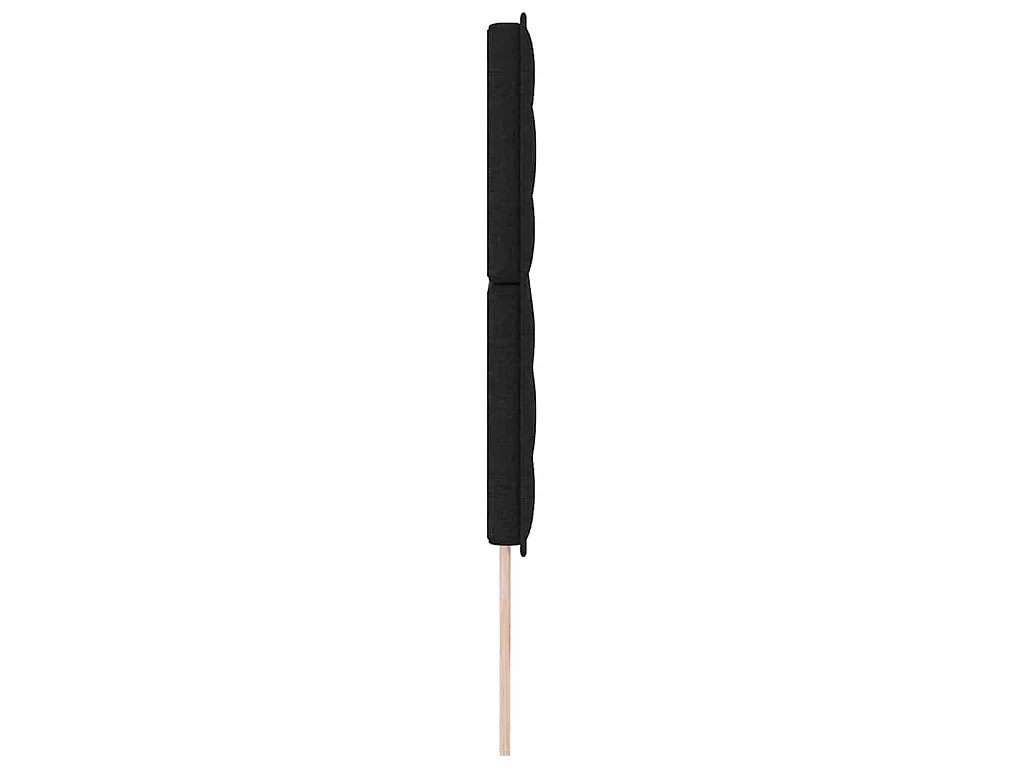 Cabecero negro de tela para dormitorio