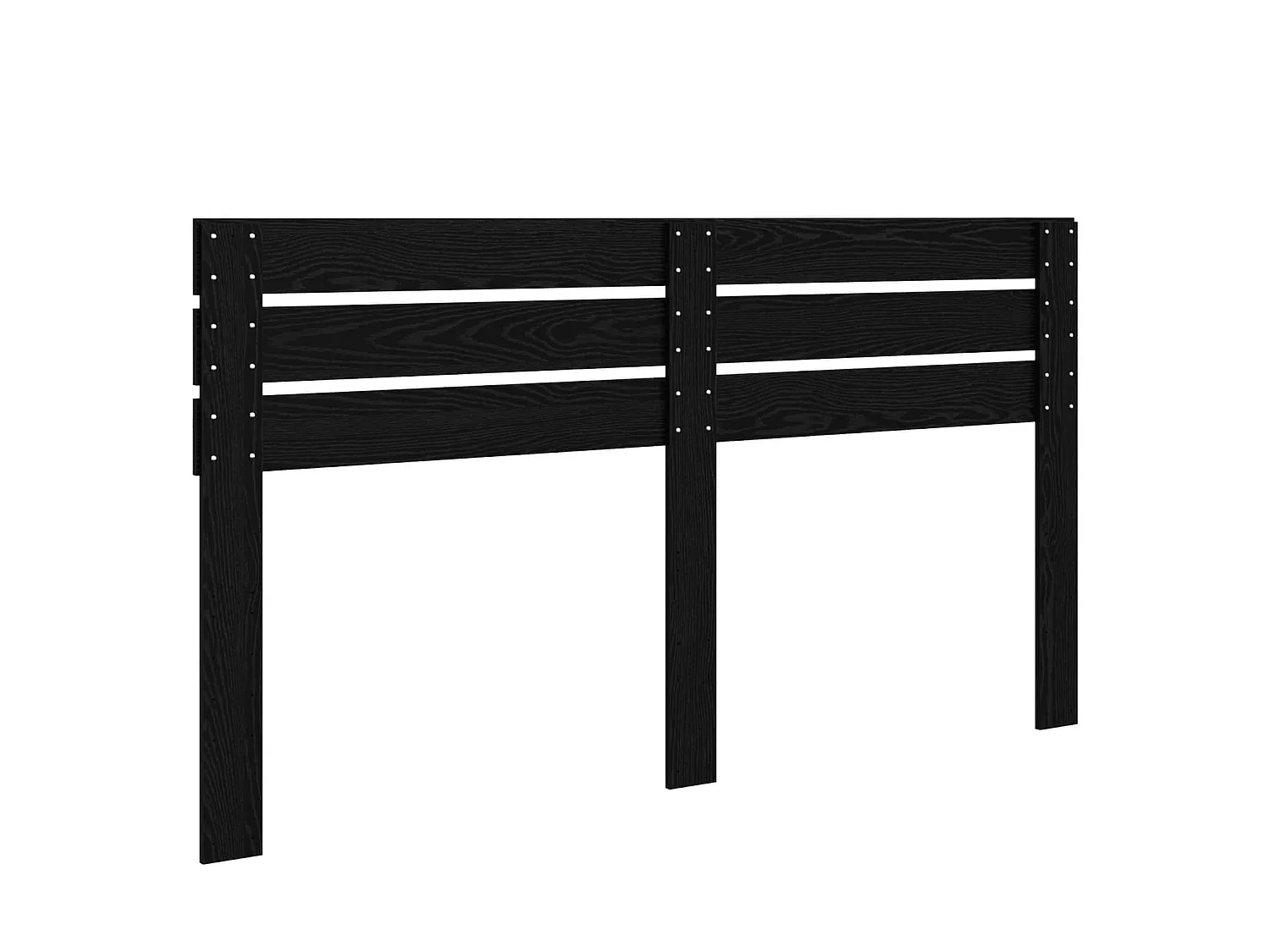 Tête de lit chêne noir en panneau de bois
