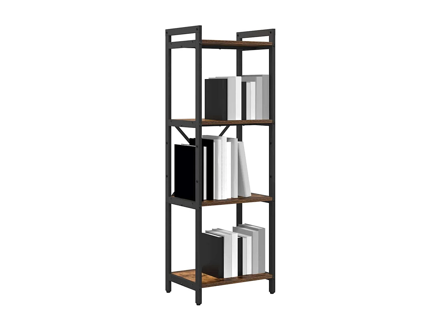 Estantería de libros de tablero de madera, 40 × 30 × 119 cm