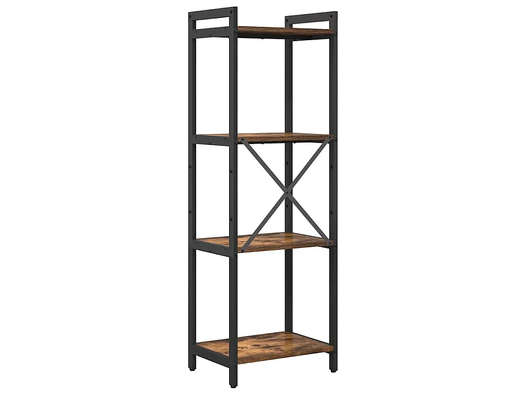 Estantería de libros de tablero de madera, 40 × 30 × 119 cm