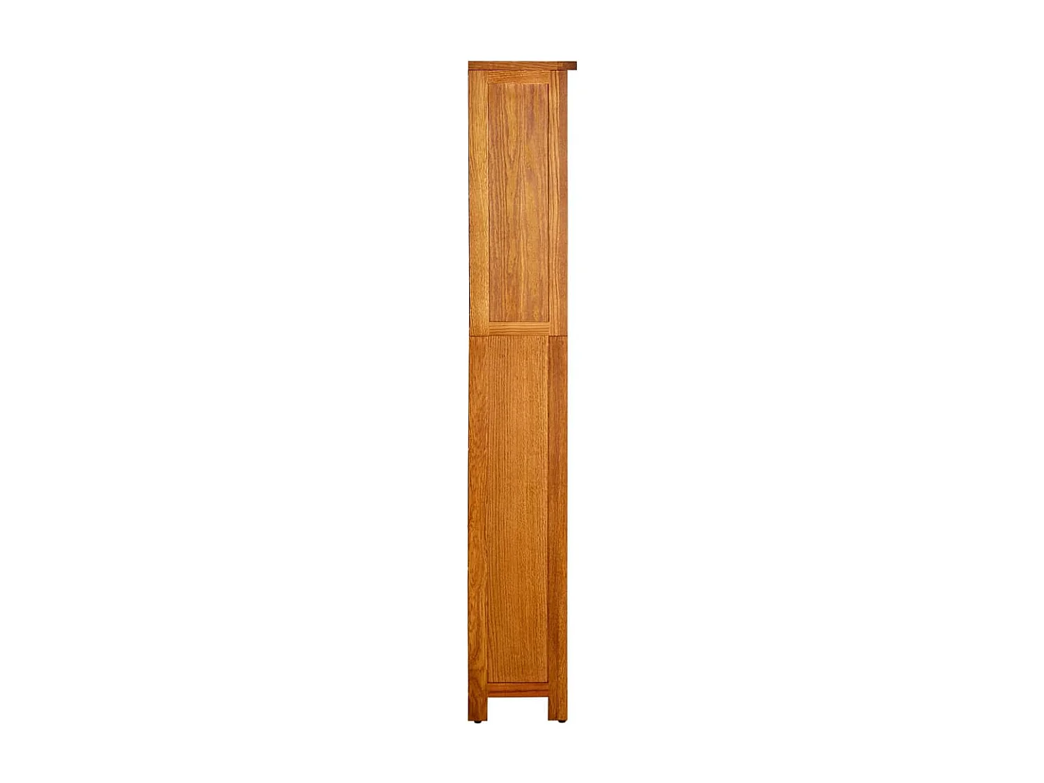 Bibliothèque à 5 étagères 70x22x140 cm en bois de chêne massif