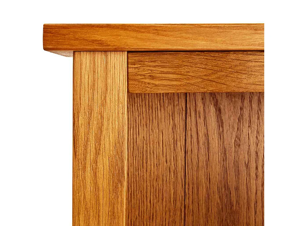 Bibliothèque à 5 étagères 70x22x140 cm en bois de chêne massif