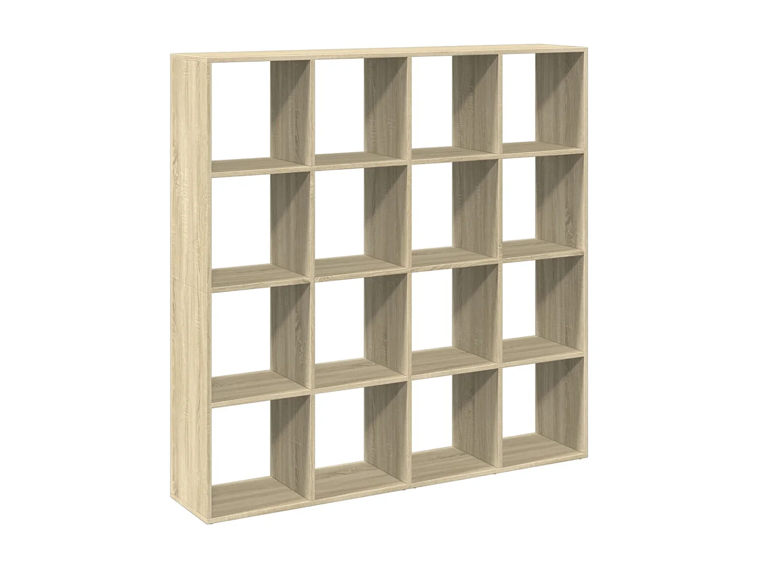 Estantería de tablero de madera roble 137,5 × 29 × 137,5 cm