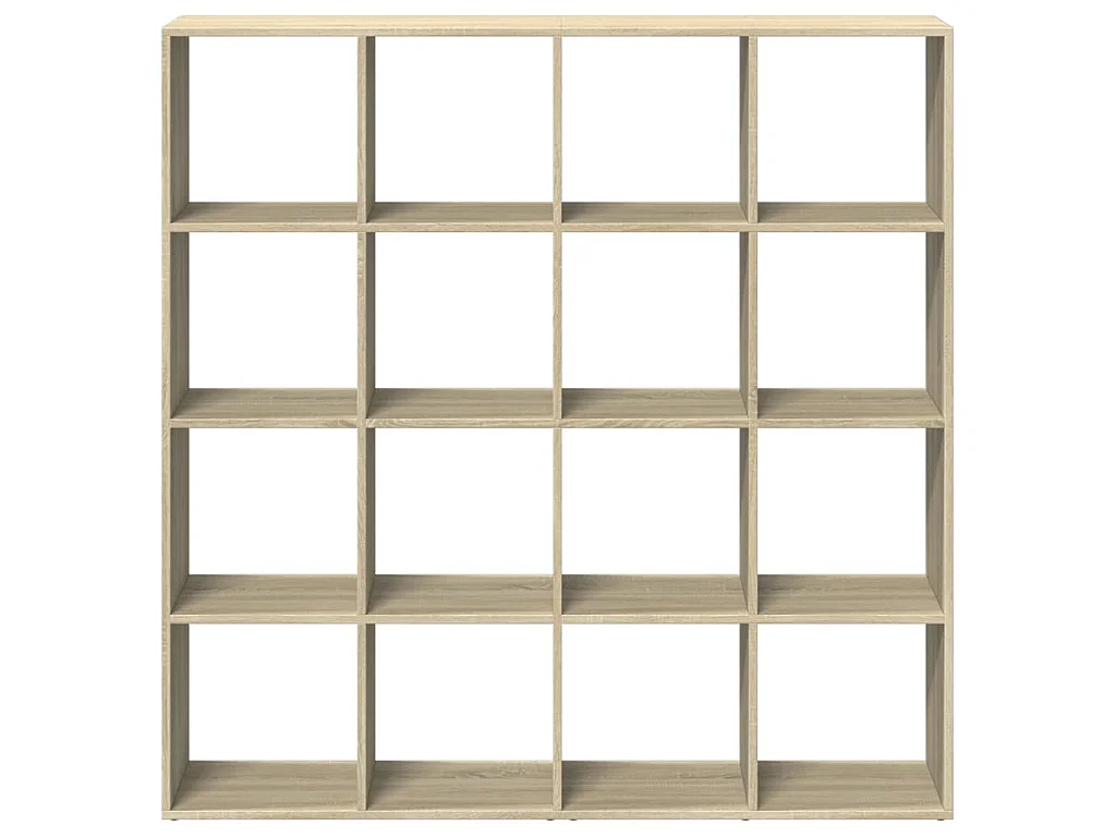 Estantería de tablero de madera roble 137,5 × 29 × 137,5 cm