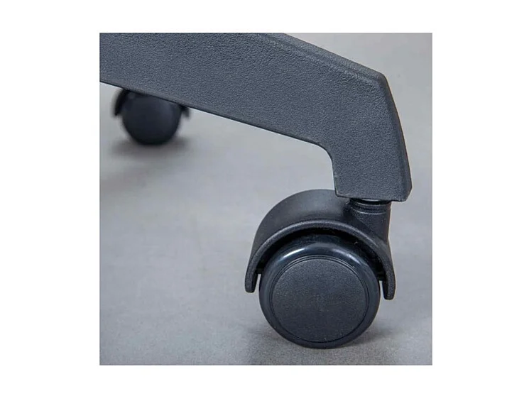 Chaise de Bureau Enfant Pivotante à Roulettes avec assise rembourrée, coloris Framboise / blanc - Longueur 52 x Profondeur 56 x Hauteur 103,5 cm