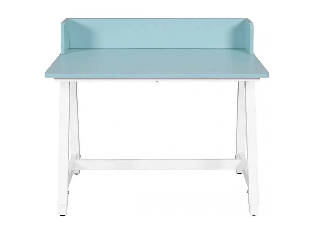 Bureau réglable pour enfant à structure métallique, coloris Bleu/Blanc - Longueur 80 x Profondeur 60 x Hauteur 85 cm