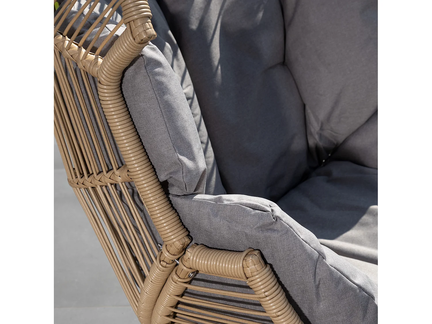 Nestara Standing Egg Chair and Stool