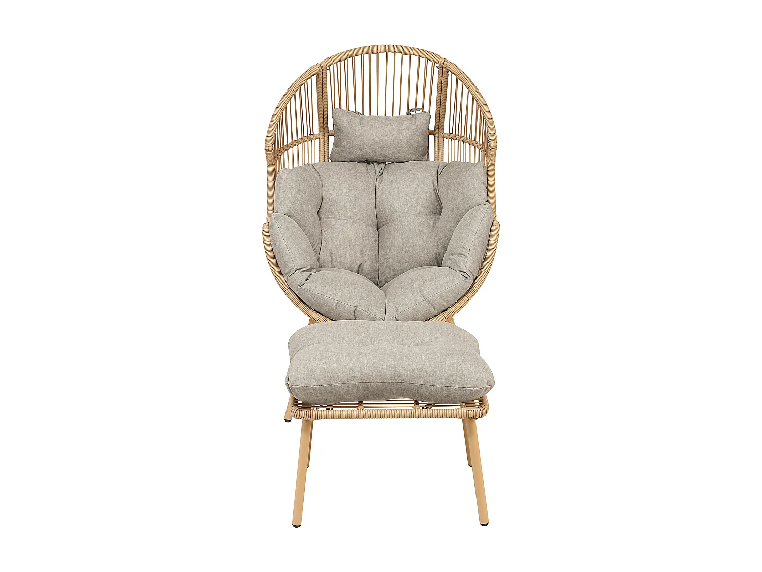 Nestara Standing Egg Chair and Stool