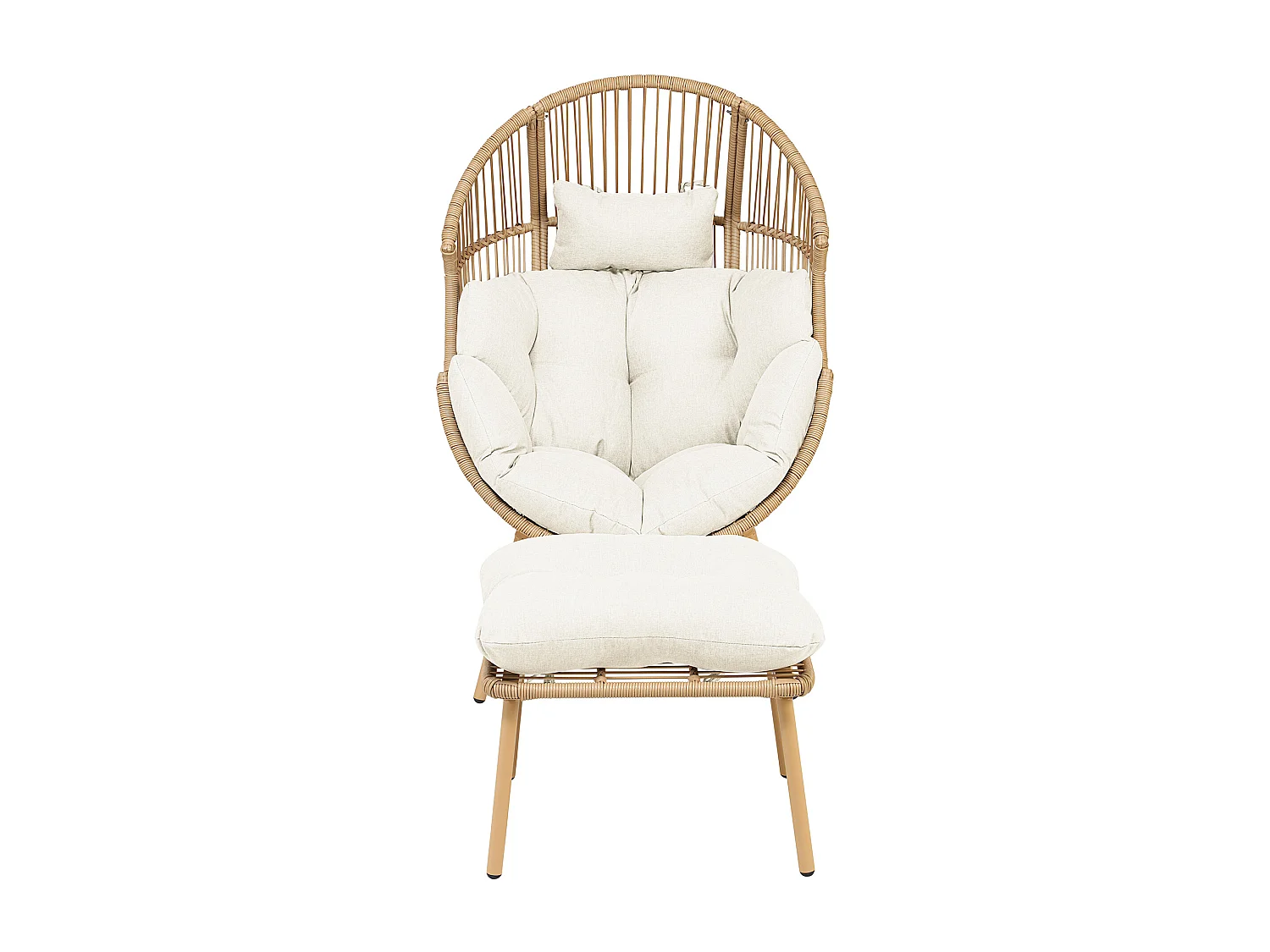Nestara Standing Egg Chair and Stool