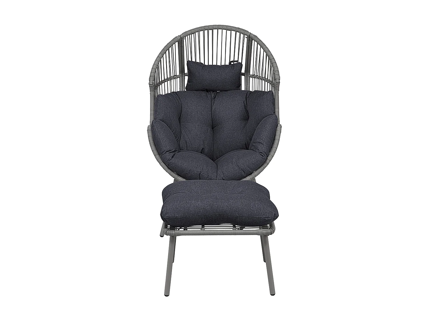 Nestara Standing Egg Chair and Stool