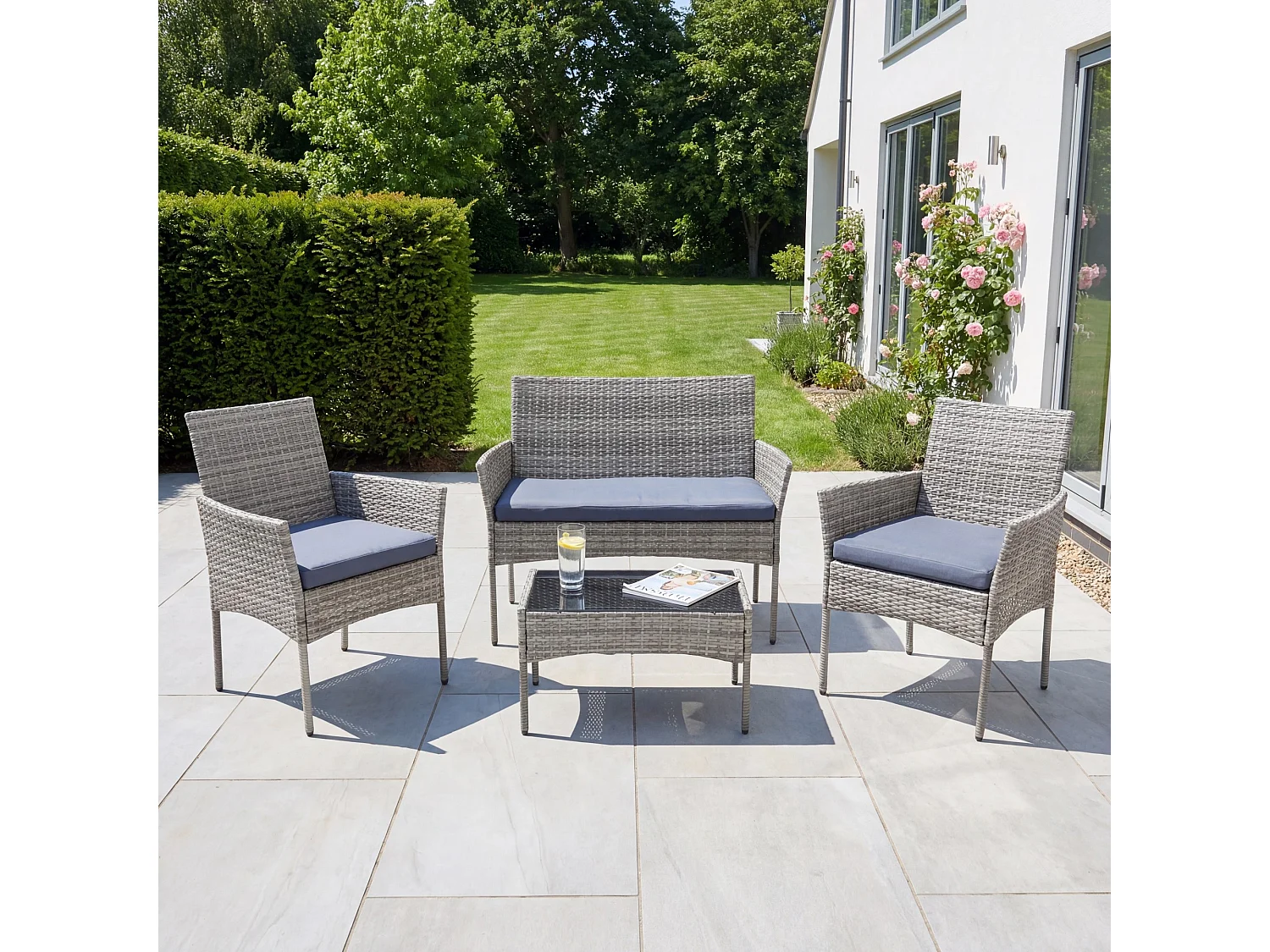 Corato 4-Seat Rattan Patio Set