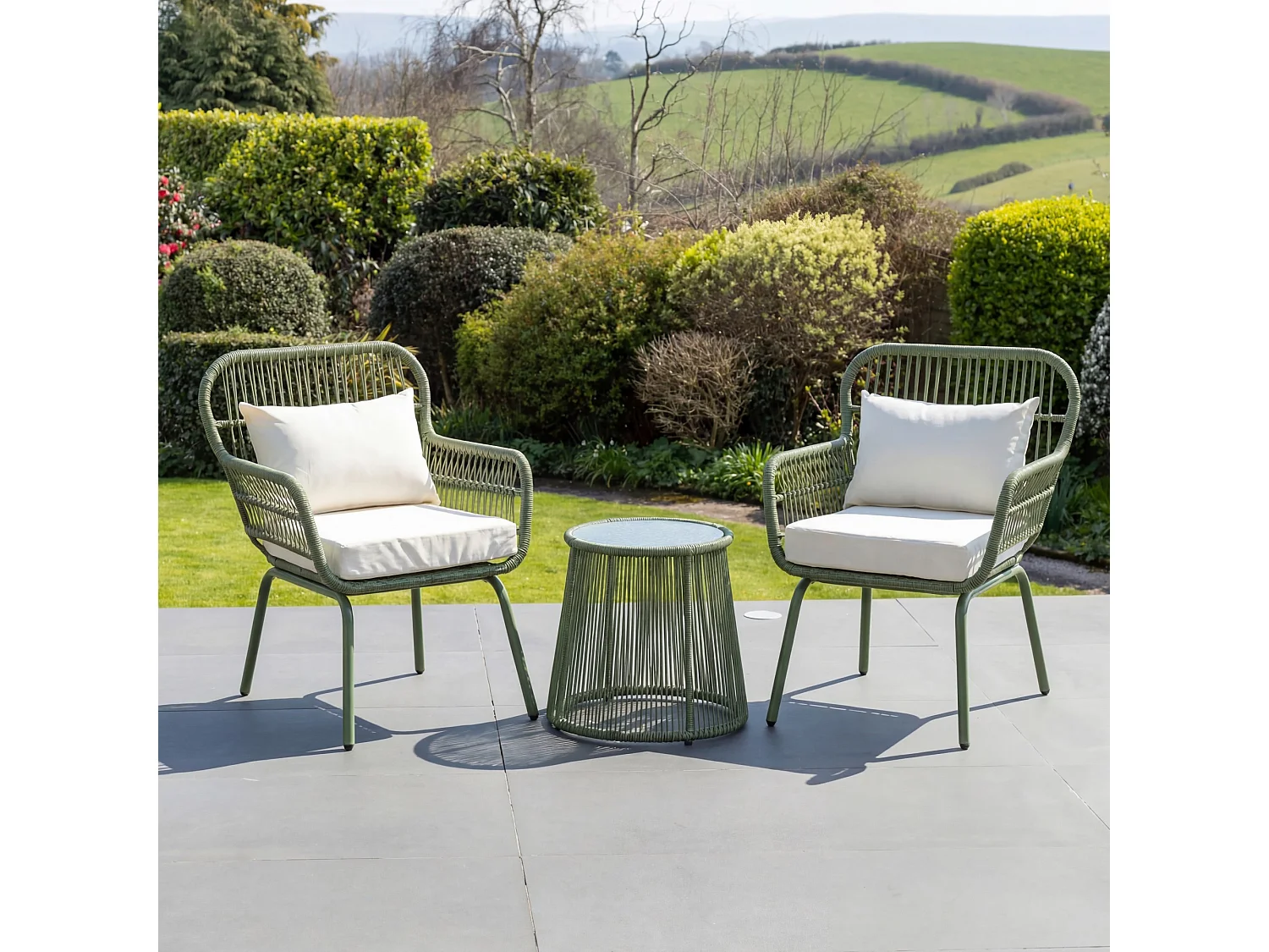 Carbini 3 Piece Patio Bistro Set