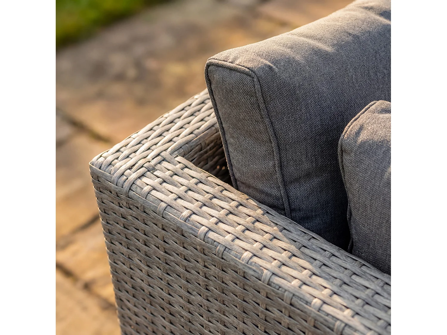 Oliena 7 Seat Modular Rattan L-Shaped Corner Garden Furniture