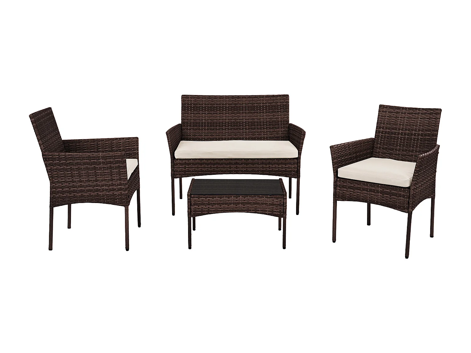 Corato 4-Seat Rattan Patio Set