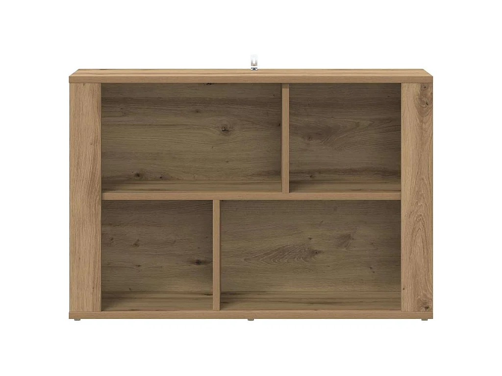Vitrina de tablero de madera roble artisan 80 × 30 × 53 cm